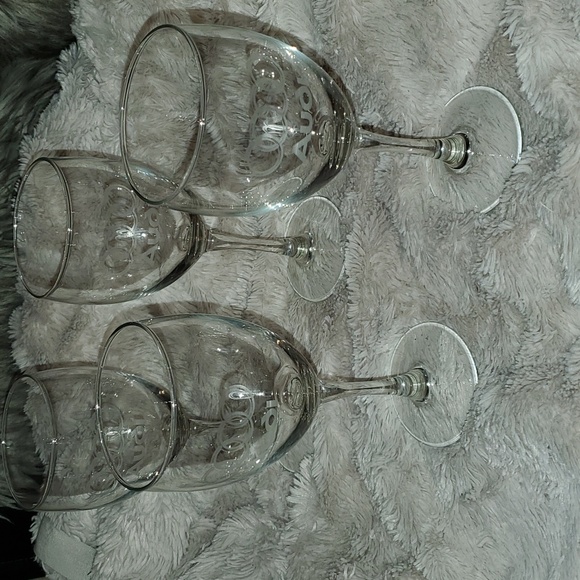 Set of 4 wine glasses "AUDI" - Picture 2 of 3